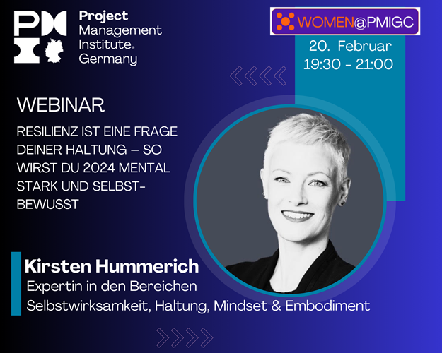 Women@PMIGC - Resilienz ist eine Frage Deiner Haltung – so wirst Du 2024 mental stark und selbst-bewusst