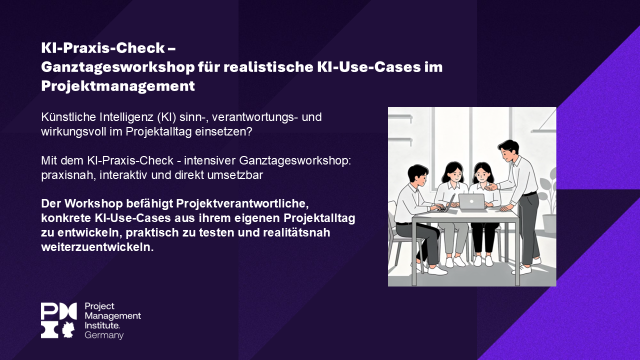KI-Praxis-Check - Ganztagesworkshop für realistische KI-Use-Cases im Projektmanagement