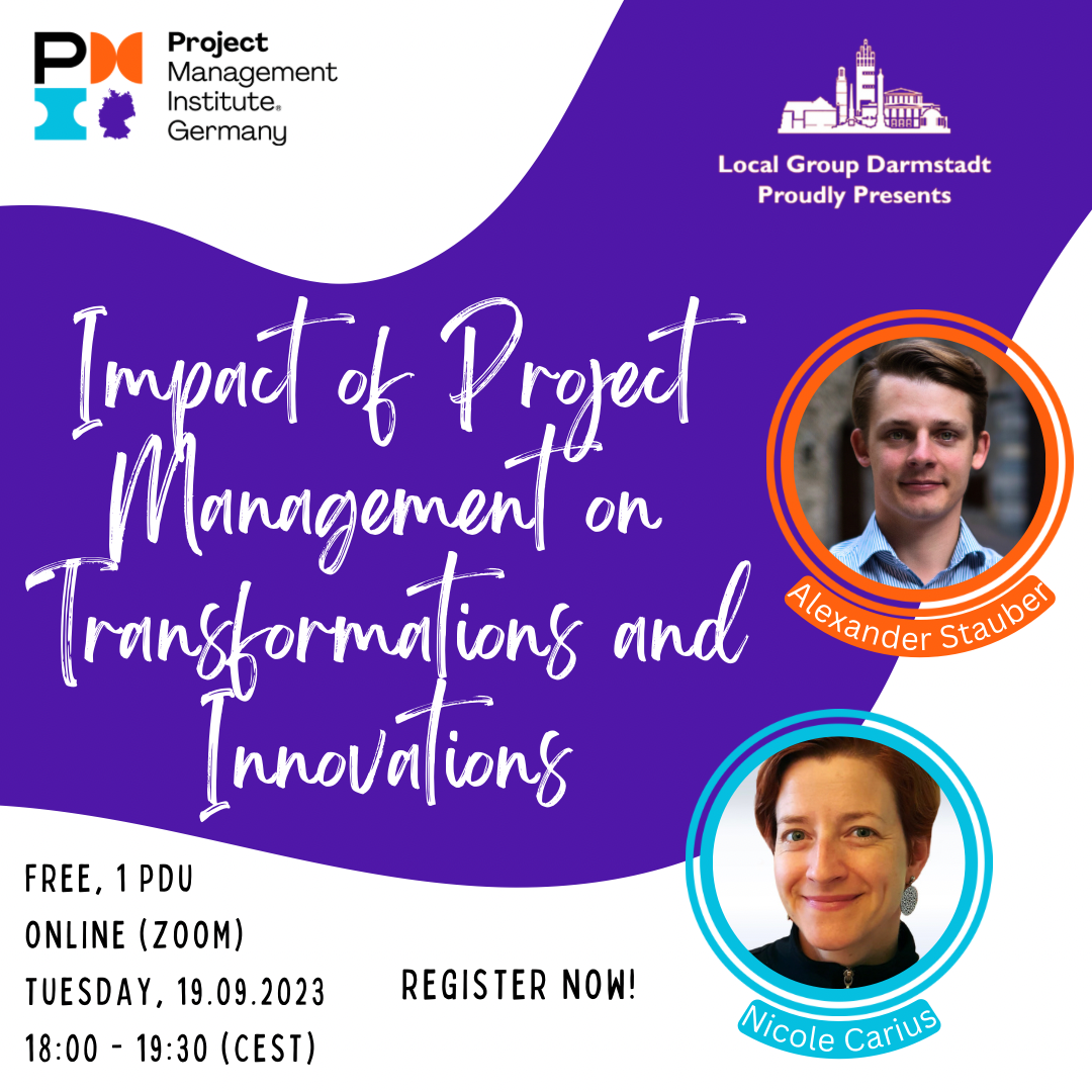 Online Event LG Darmstadt: Impact of Project Management on Transformations and Innovations