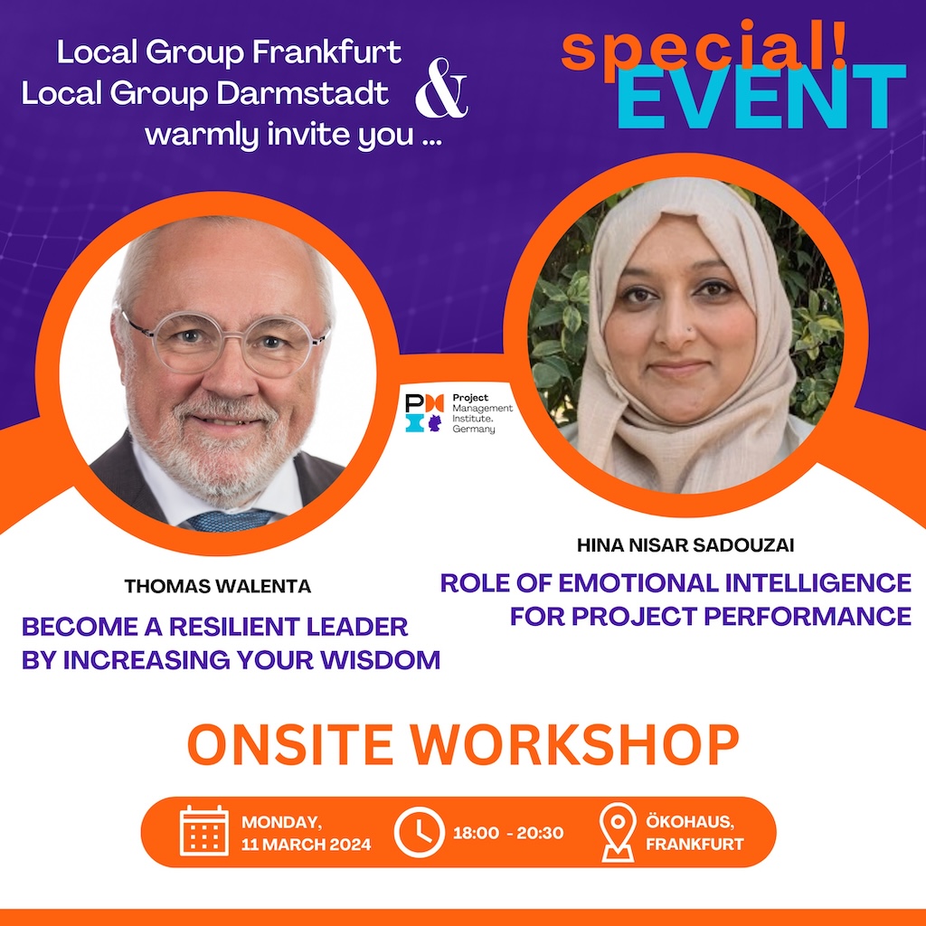 SPECIAL ONSITE EVENT: EMOTIONAL INTELLIGENCE + RESILIENCE (LG Darmstadt + LG Frankfurt)