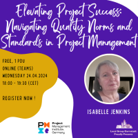 Online Event LG Darmstadt : Elevating Project Success: Navigating Quality Norms and Standards in Project Management